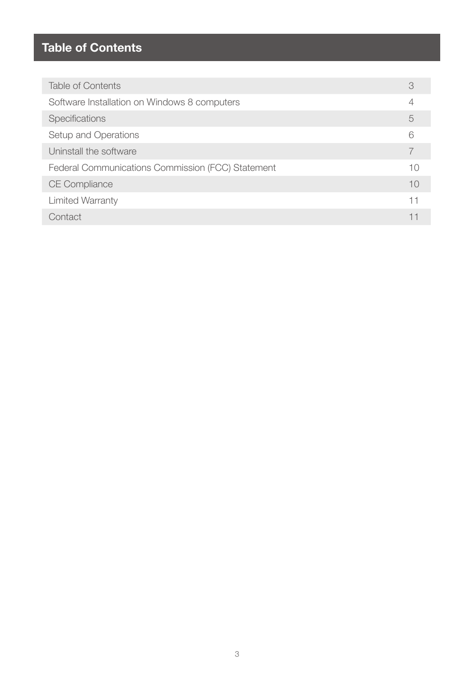 IOGear GUB211W6 For Win8 User Manual | Page 3 / 12