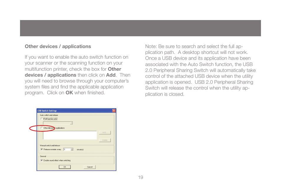 Other devices / applications | IOGear GUB431 User Manual | Page 19 / 36