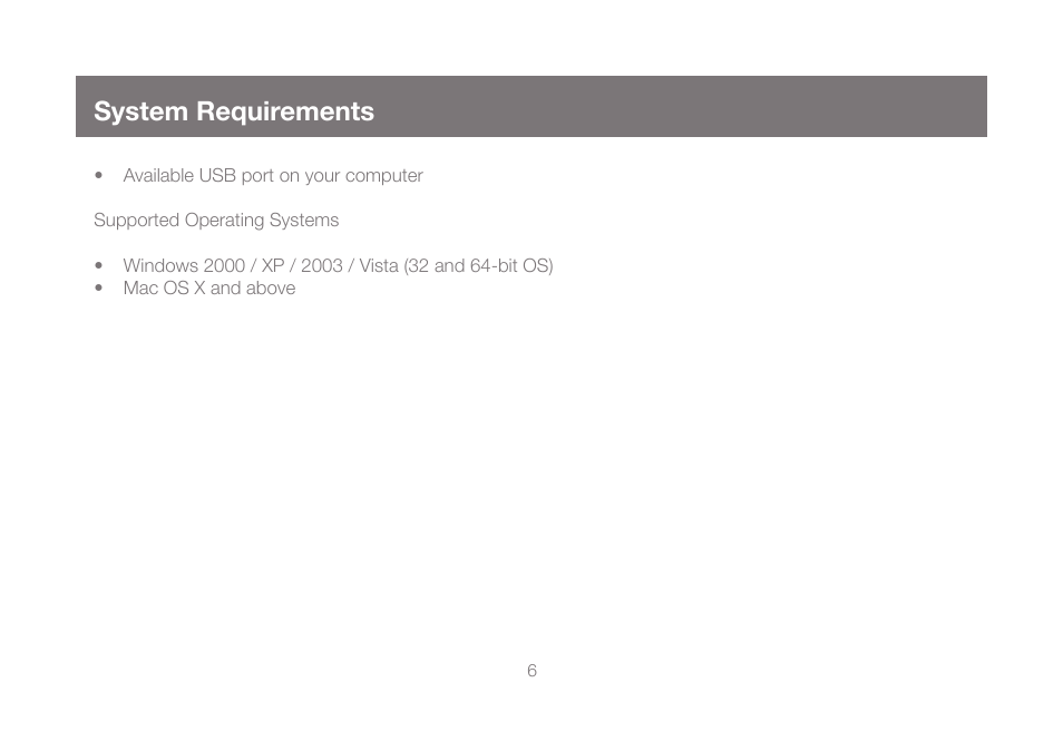 System requirements | IOGear GUB431 User Manual | Page 6 / 36