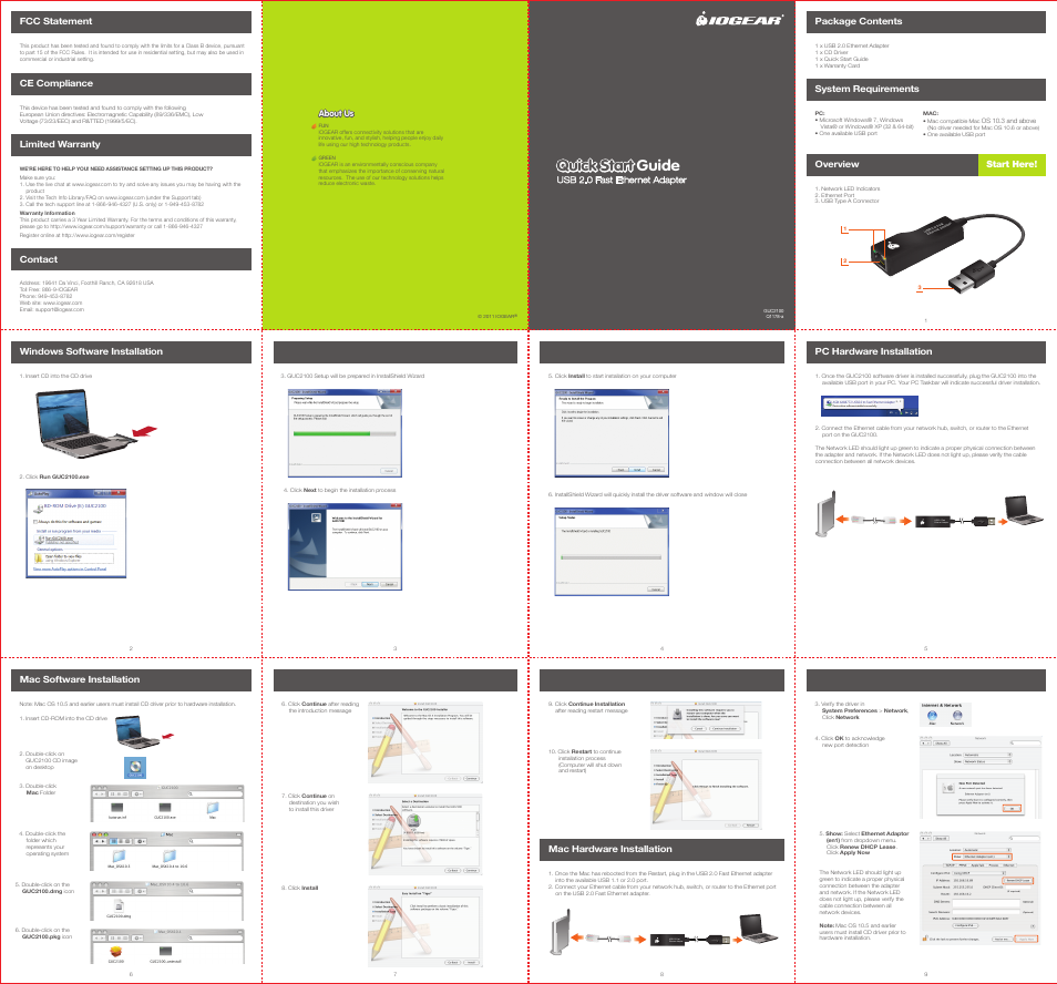IOGear GUC2100 User Manual | 1 page