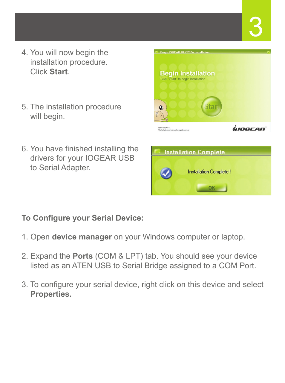 IOGear GUC232A User Manual | Page 4 / 10