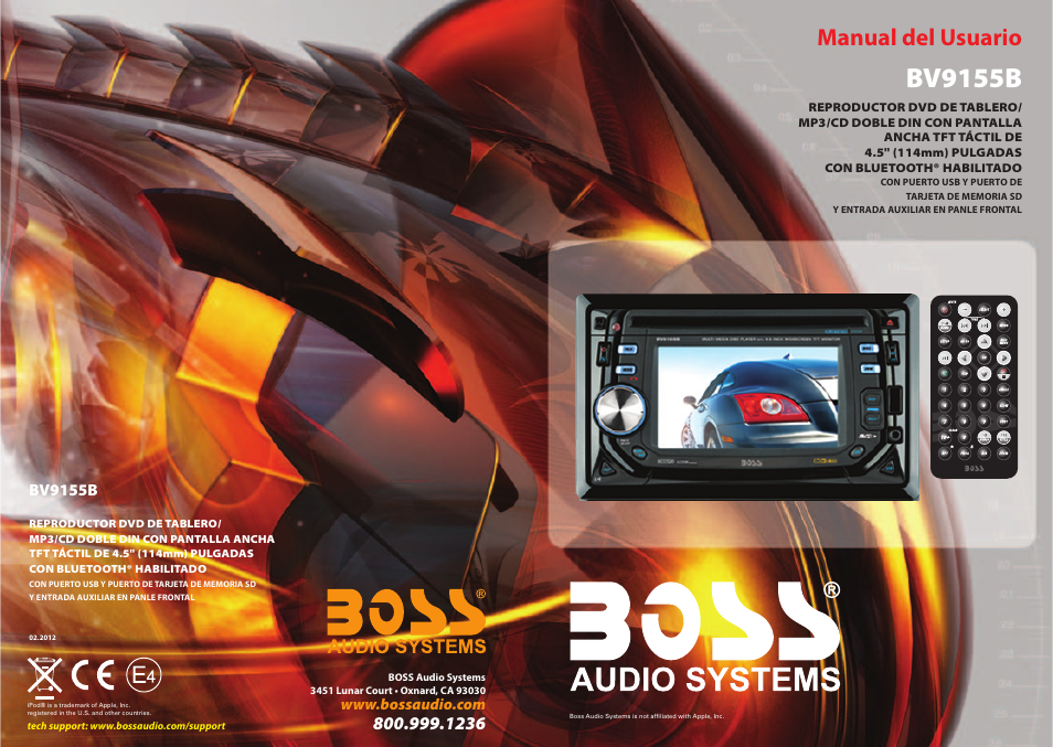 Boss Audio Systems BV9155B User Manual | 33 pages