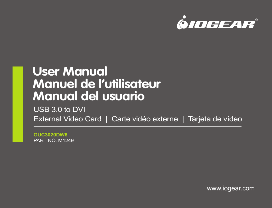 IOGear GUC3020DW6 User Manual | 32 pages