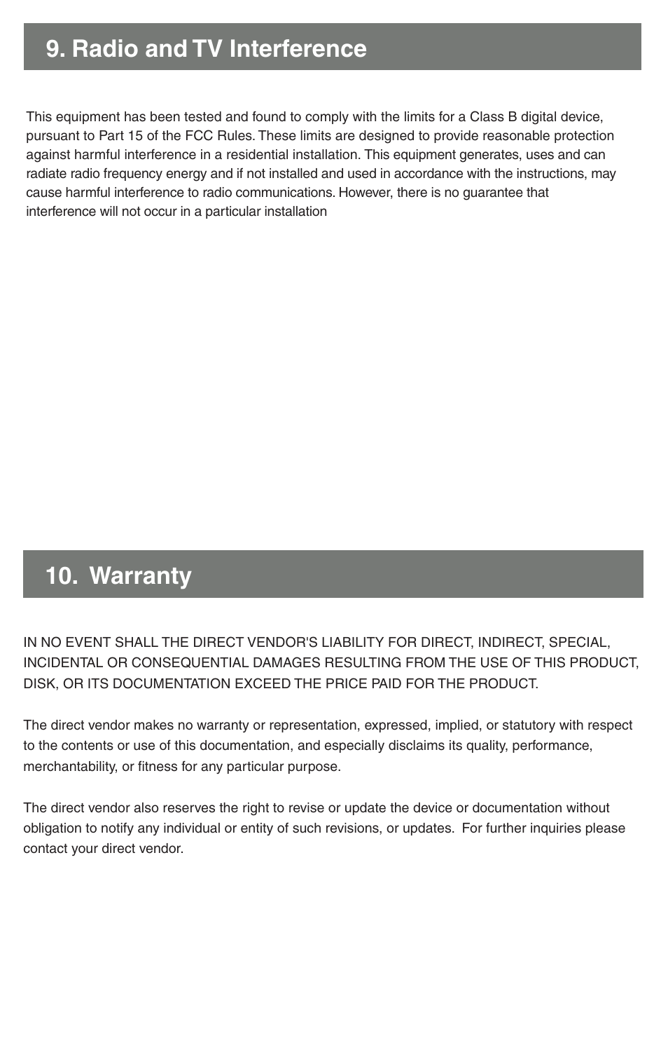 Radio and tv interference, Warranty | IOGear GUH227 User Manual | Page 6 / 6