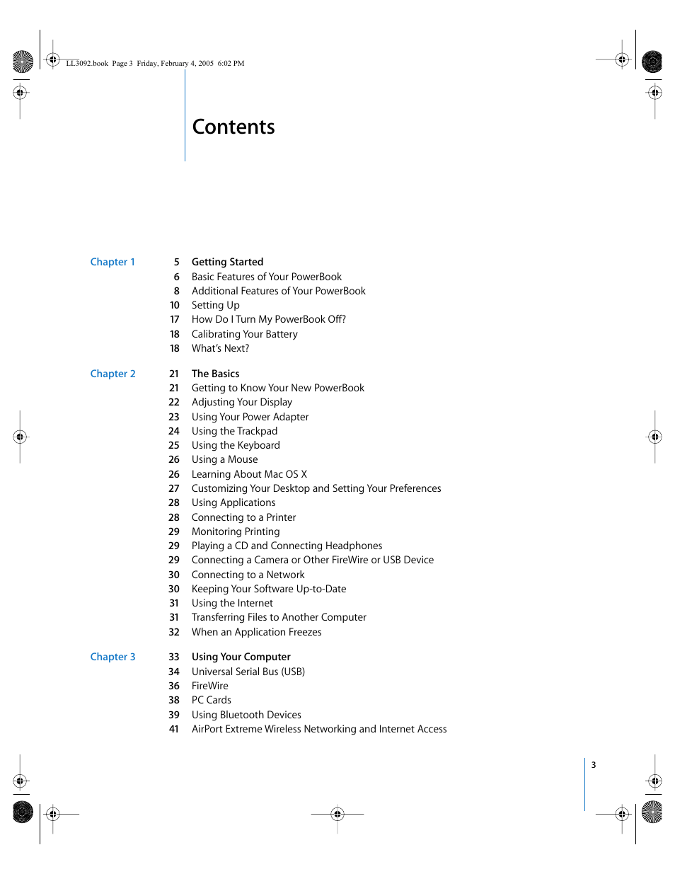 Apple PowerBook G4 (15-inch, 1.67/1.5 GHz) User Manual | Page 4 / 112