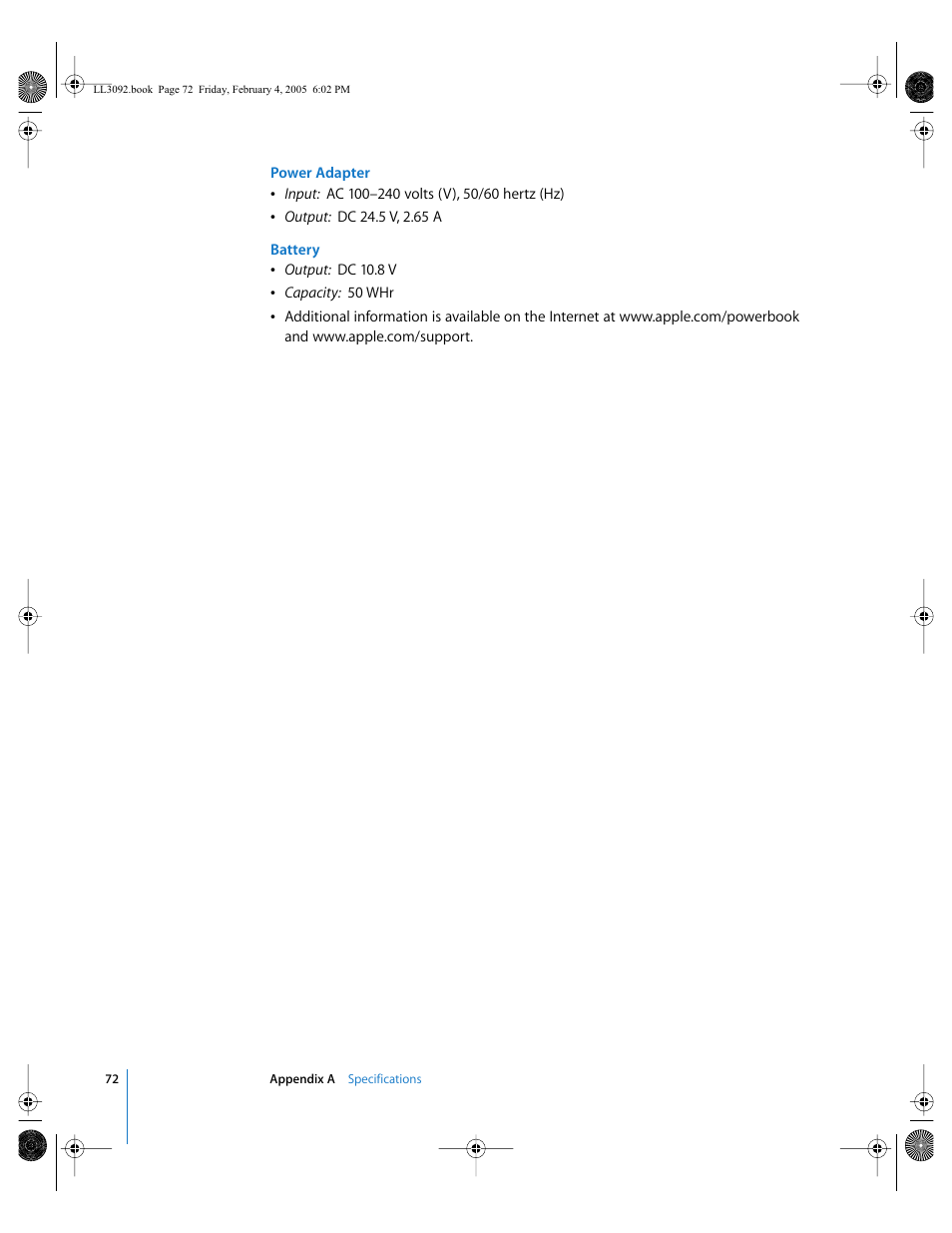 Apple PowerBook G4 (15-inch, 1.67/1.5 GHz) User Manual | Page 73 / 112