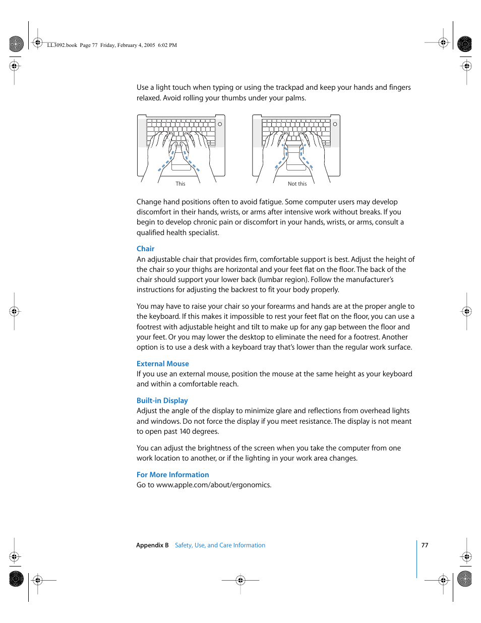 Apple PowerBook G4 (15-inch, 1.67/1.5 GHz) User Manual | Page 78 / 112