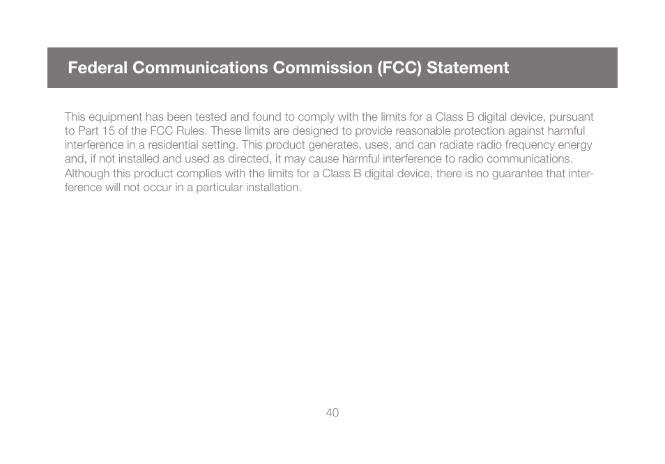 Federal communications commission (fcc) statement | IOGear GUIP204 v2 User Manual | Page 40 / 44