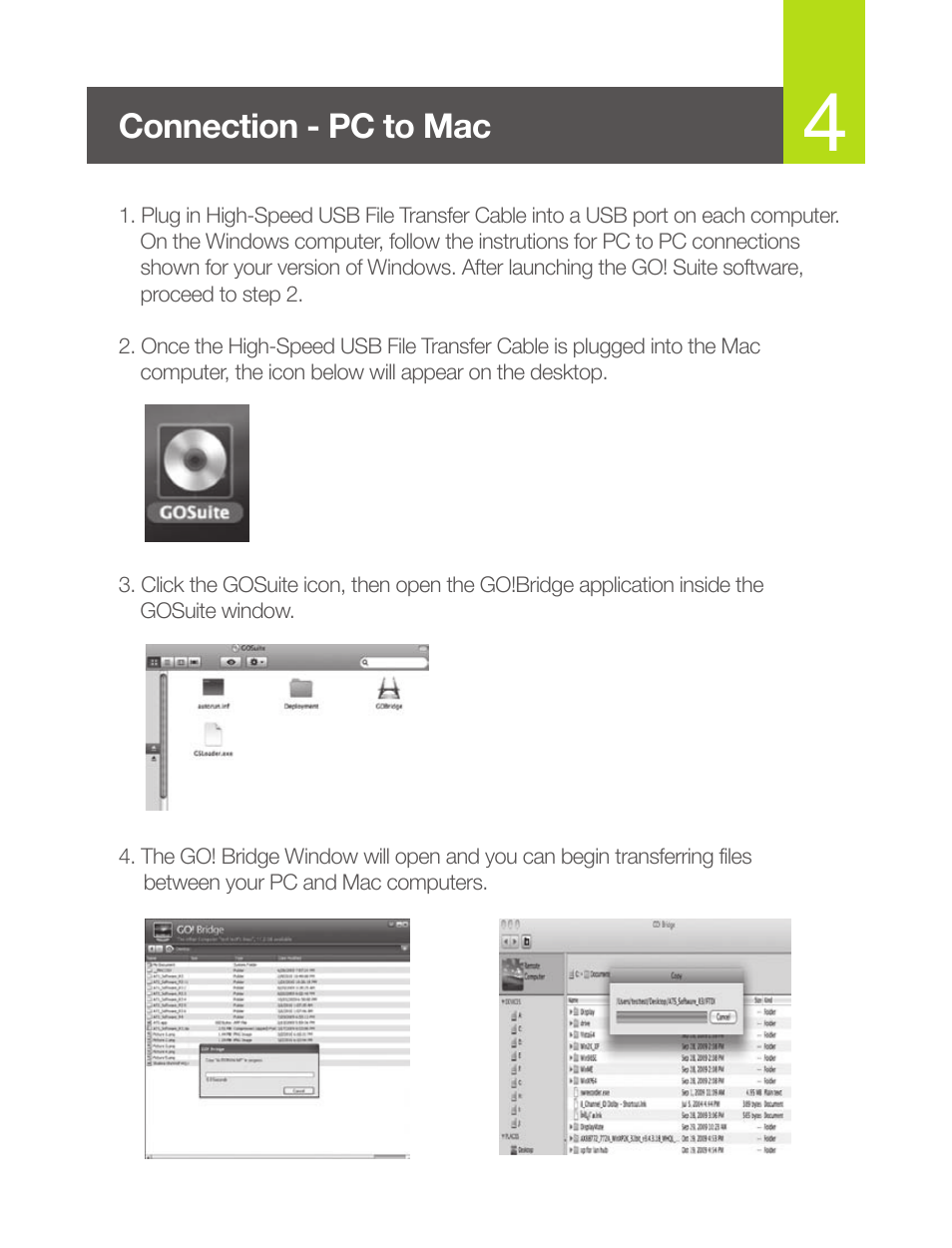 Connection - pc to mac | IOGear GUN262WE User Manual | Page 5 / 8