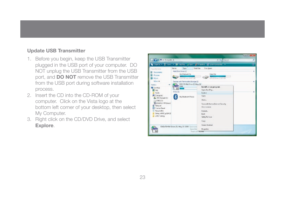 Update usb transmitter | IOGear GUW101A User Manual | Page 23 / 72