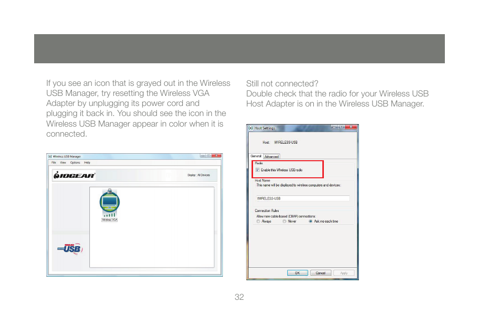 IOGear GUW2015VKIT User Manual | Page 32 / 44