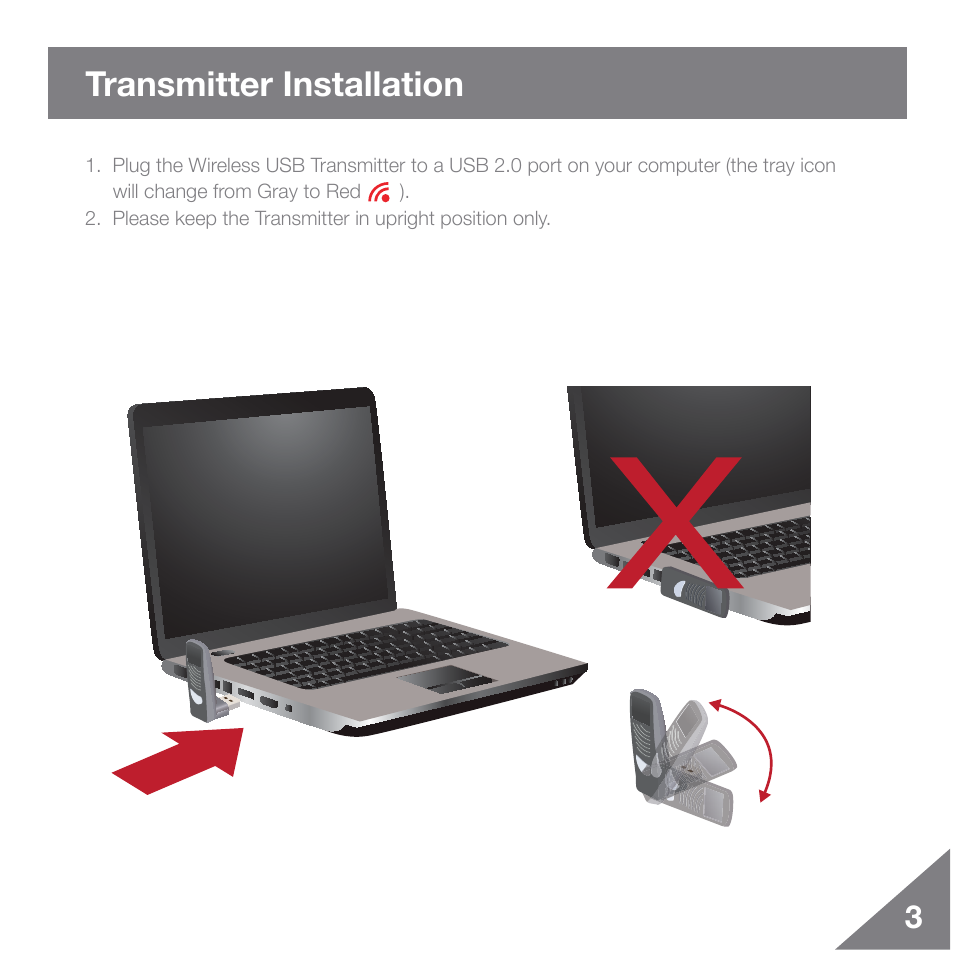 Transmitter installation | IOGear GUWAVKIT2 User Manual | Page 4 / 12