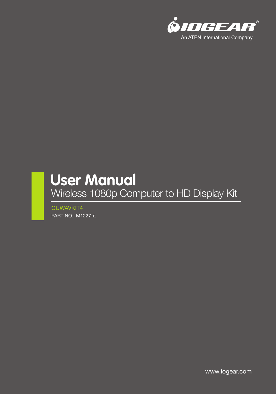 IOGear GUWAVKIT4 For Windows User Manual | 28 pages