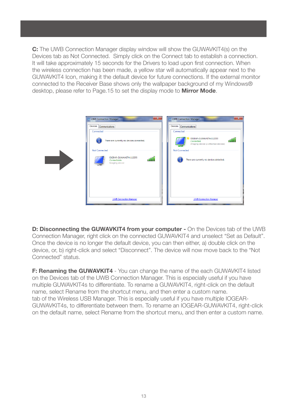 IOGear GUWAVKIT4 For Windows User Manual | Page 13 / 28