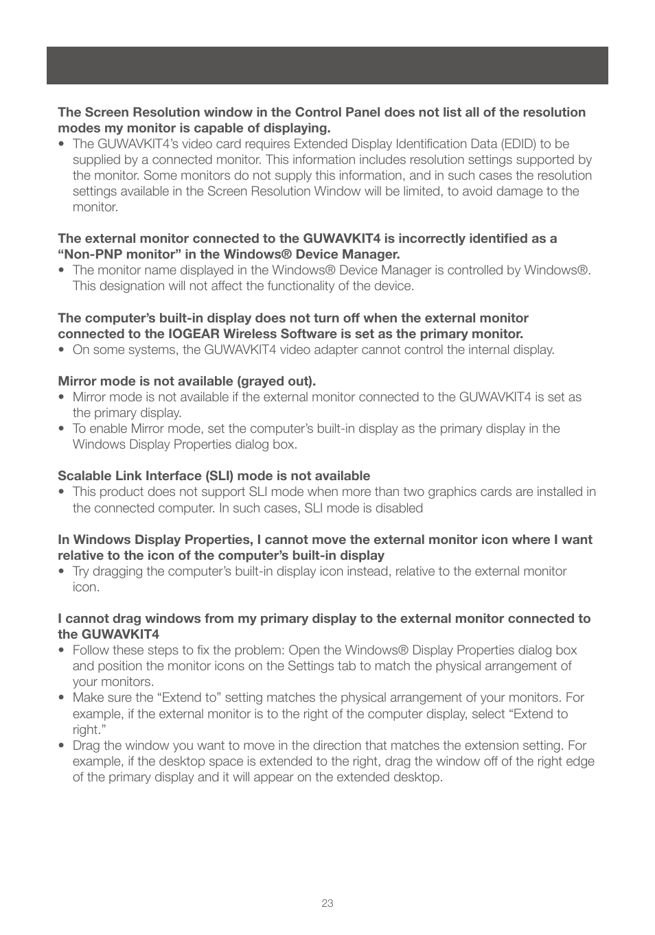 IOGear GUWAVKIT4 For Windows User Manual | Page 23 / 28