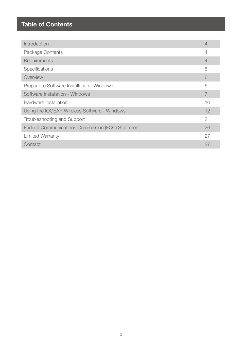 IOGear GUWAVKIT4 For Windows User Manual | Page 3 / 28