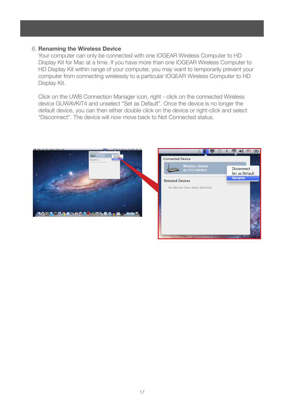 IOGear GUWAVKIT4 For Mac User Manual | Page 17 / 28