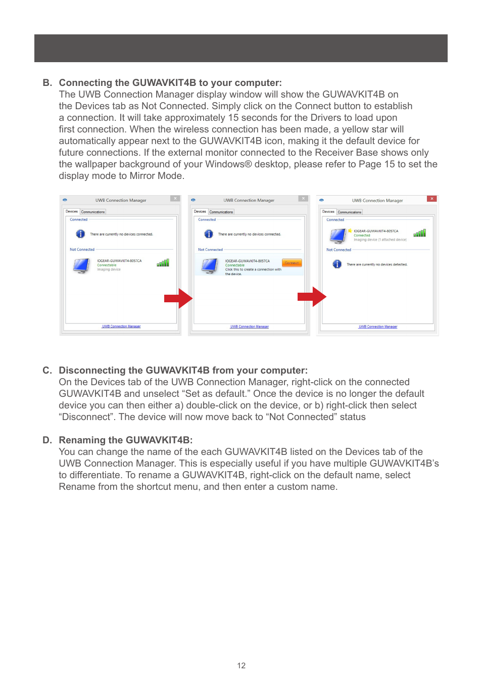 IOGear GUWAVKIT4B User Manual | Page 12 / 28