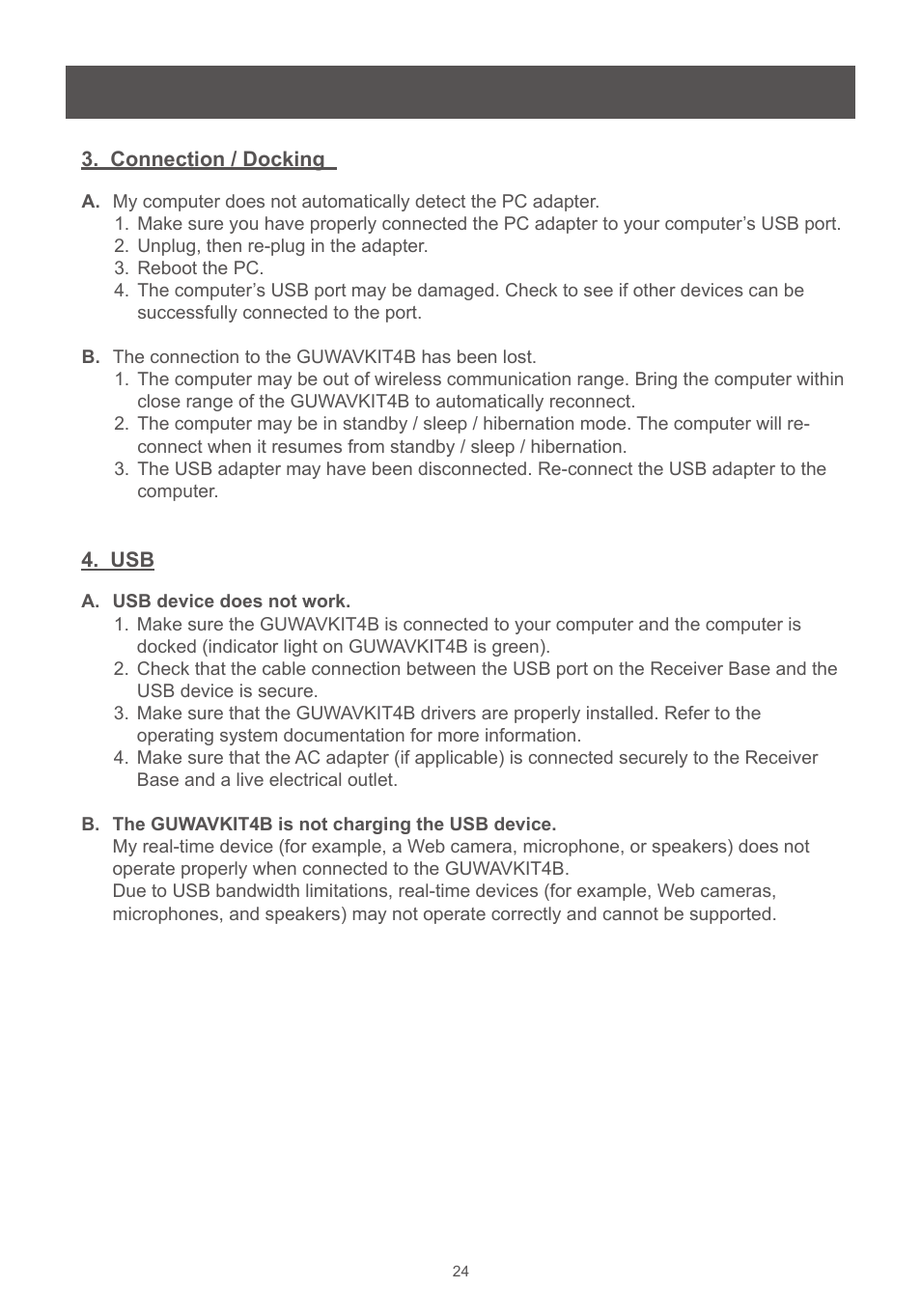 IOGear GUWAVKIT4B User Manual | Page 24 / 28