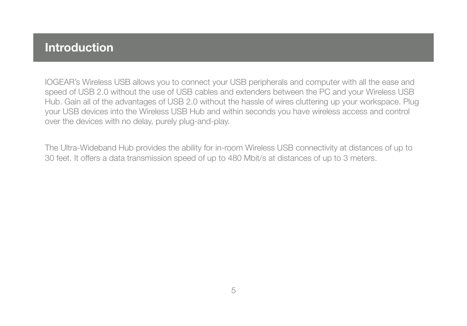 Introduction | IOGear GUWH104 User Manual | Page 5 / 26