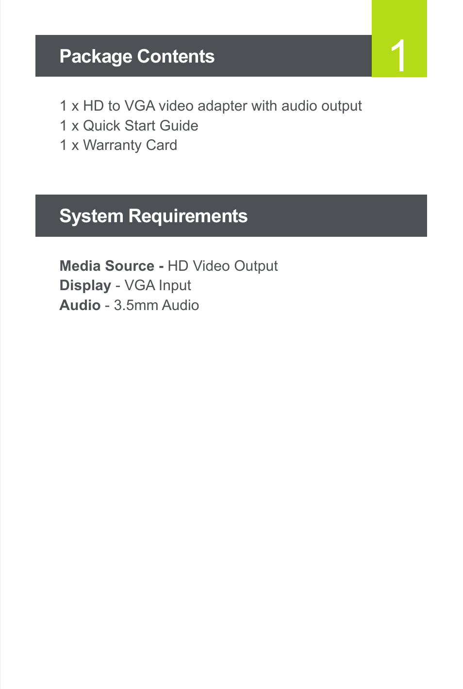 IOGear GVC311 User Manual | Page 2 / 6