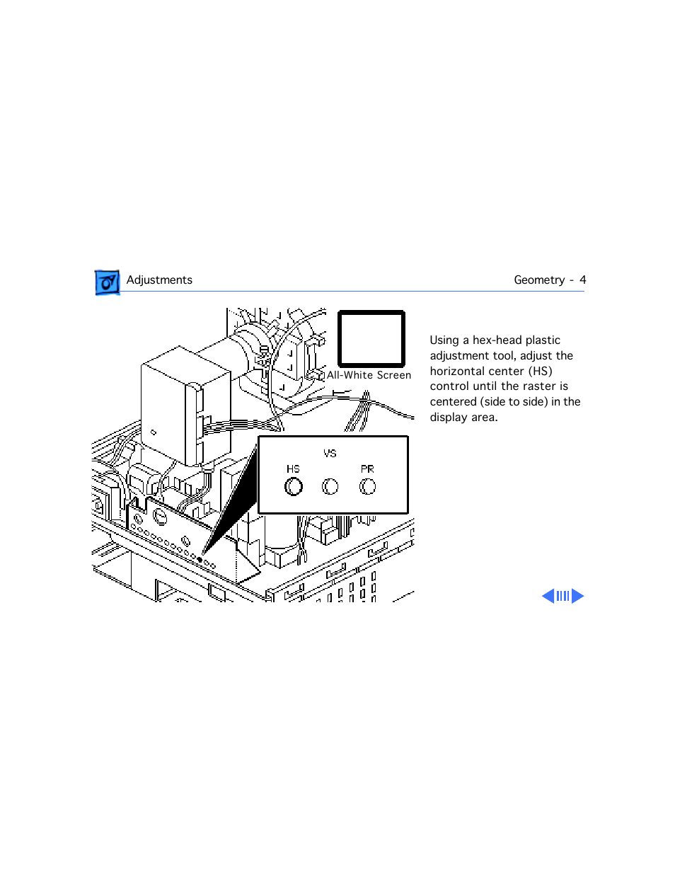 Horizontal center | Apple Macintosh Performa 577 User Manual | Page 125 / 161
