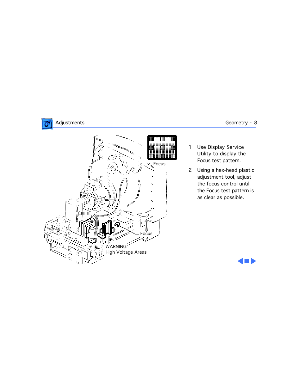 Focus | Apple Macintosh Performa 577 User Manual | Page 129 / 161
