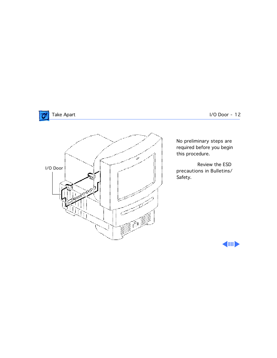 I/o door | Apple Macintosh Performa 577 User Manual | Page 47 / 161