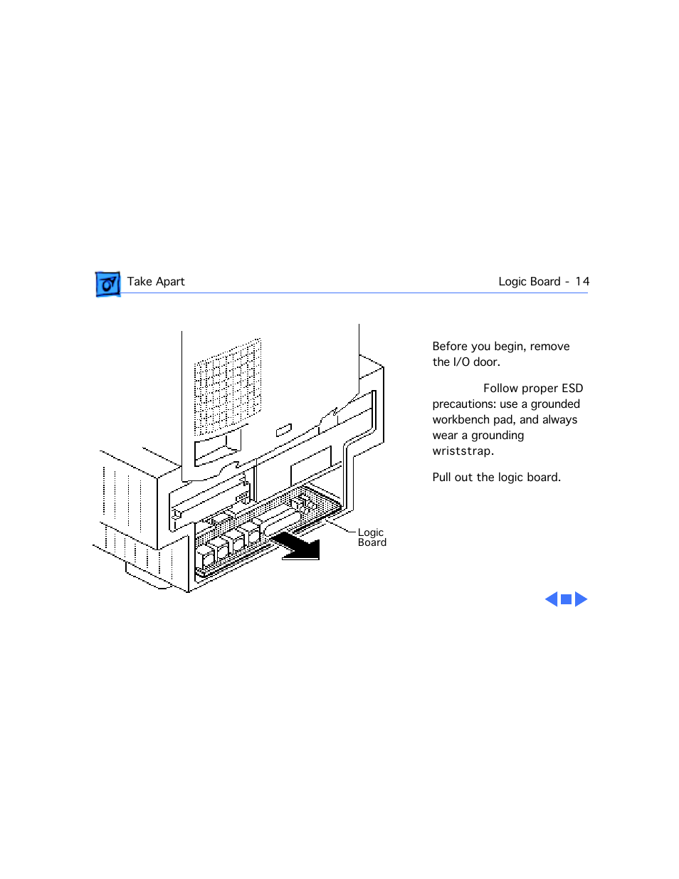 Logic board | Apple Macintosh Performa 577 User Manual | Page 49 / 161