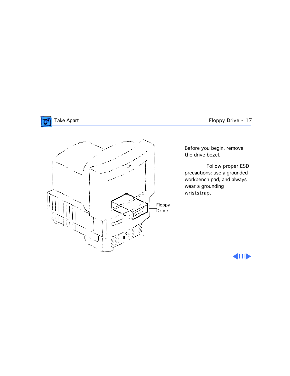 Floppy drive | Apple Macintosh Performa 577 User Manual | Page 52 / 161