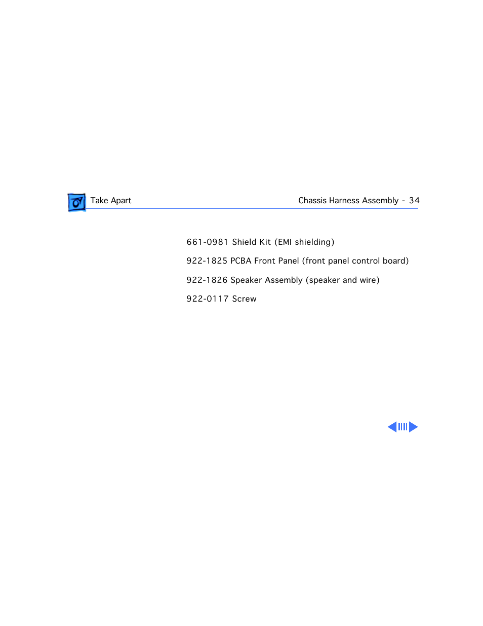 Service parts now available for chassis 661-1094 | Apple Macintosh Performa 577 User Manual | Page 69 / 161