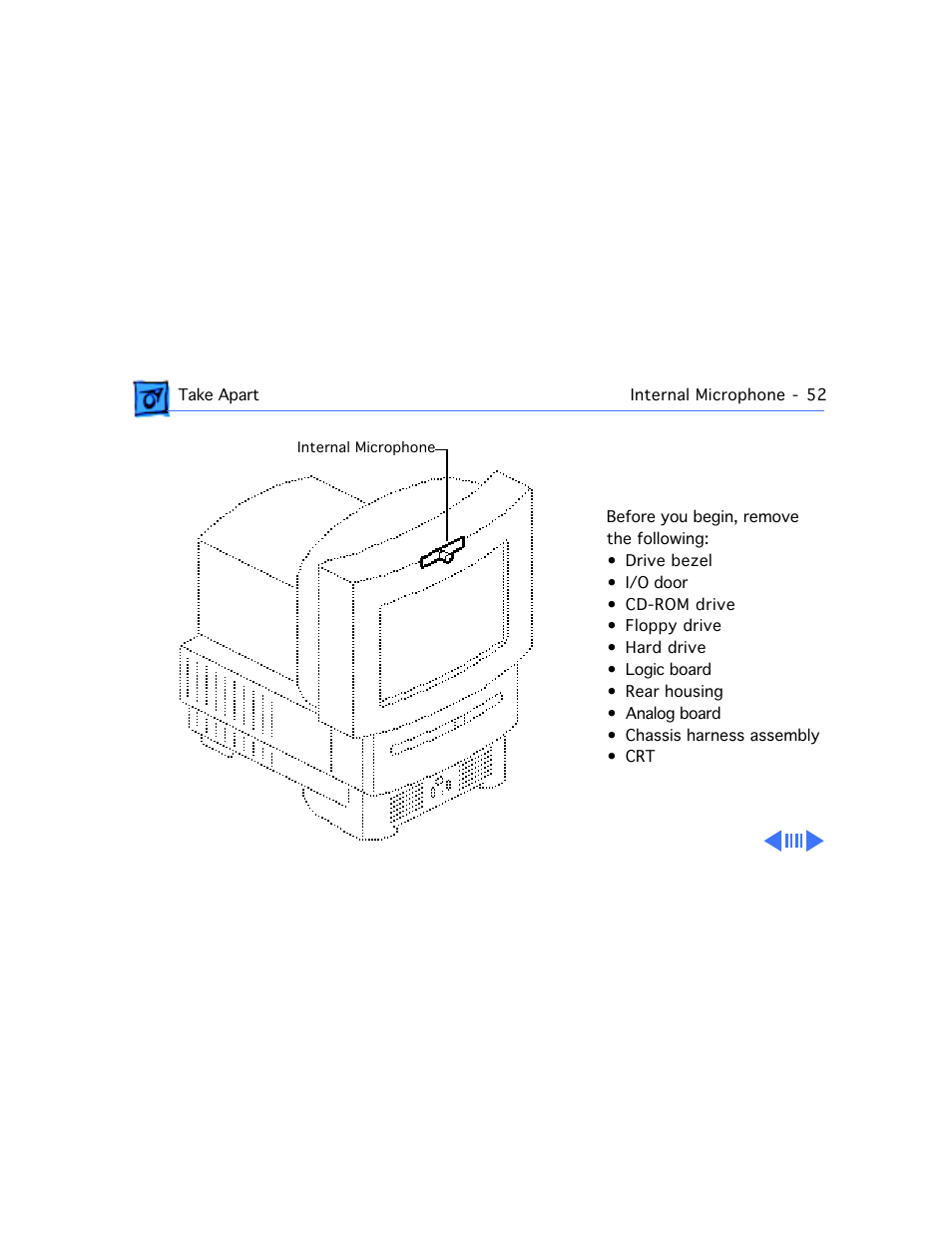 Internal microphone | Apple Macintosh Performa 577 User Manual | Page 87 / 161