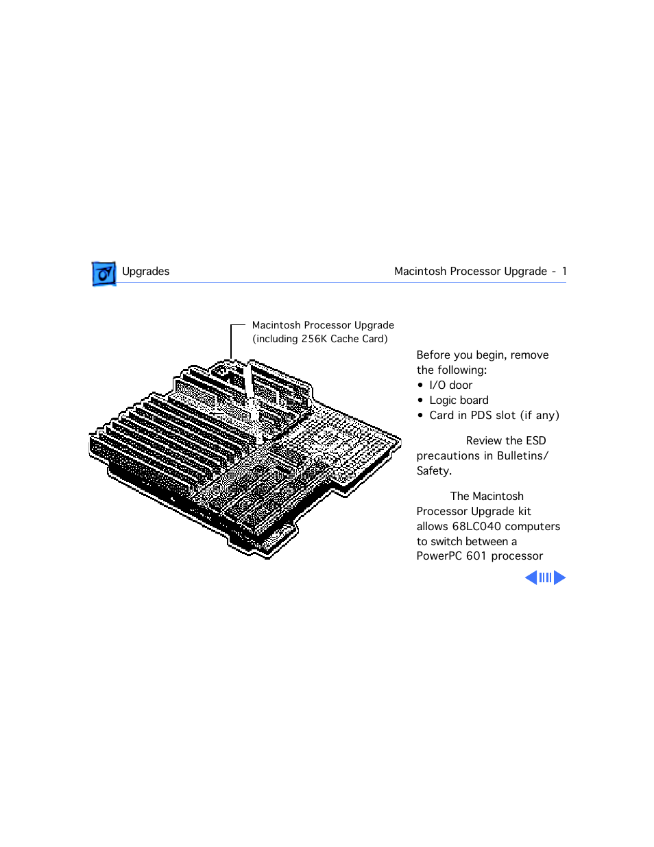 Macintosh processor upgrade | Apple Macintosh Performa 577 User Manual | Page 93 / 161