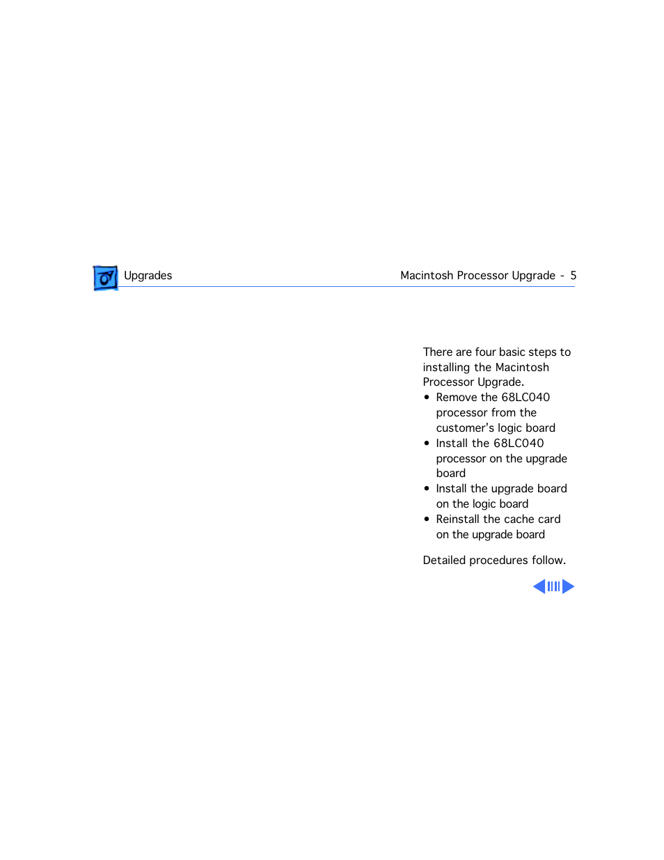 Installation procedure overview | Apple Macintosh Performa 577 User Manual | Page 97 / 161