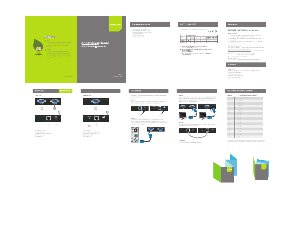 Quick start guide | IOGear GVE130 User Manual | Page 9 / 10