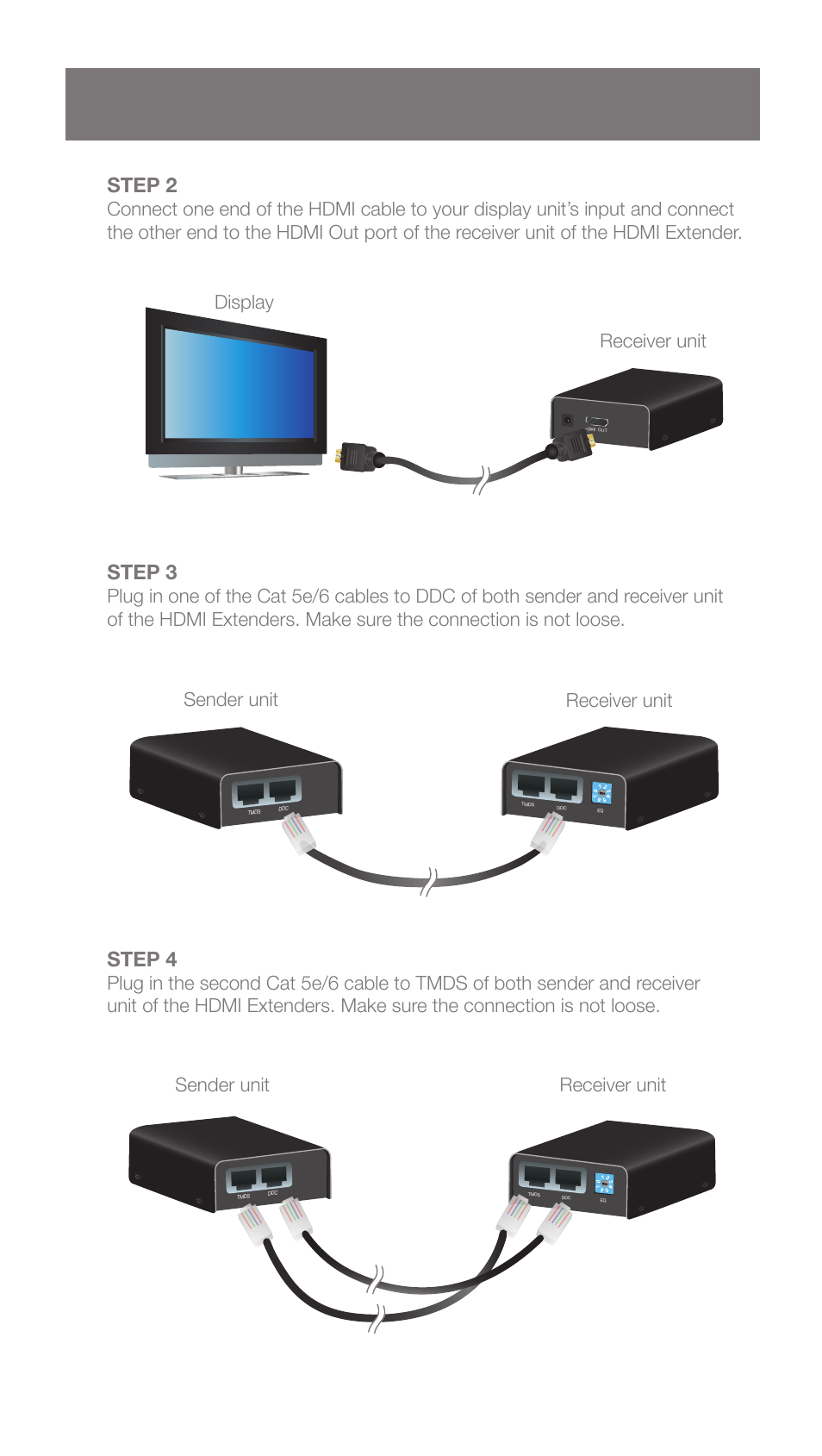 Step 2, Step 3, Step 4 | IOGear GVE320 User Manual | Page 4 / 8