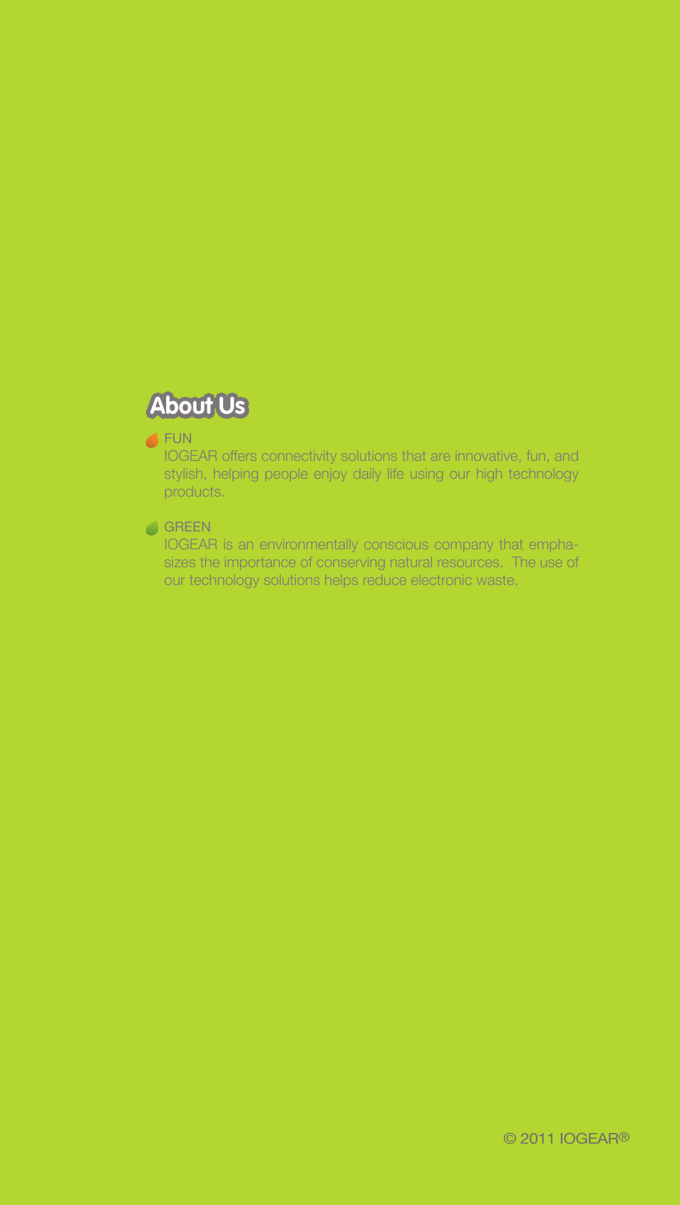 About us | IOGear GVE320 User Manual | Page 8 / 8