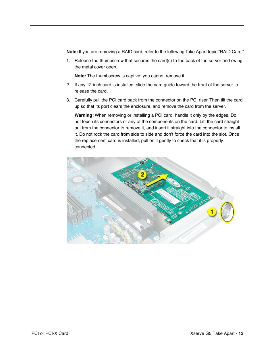 Procedure | Apple Xserve G5 User Manual | Page 15 / 94