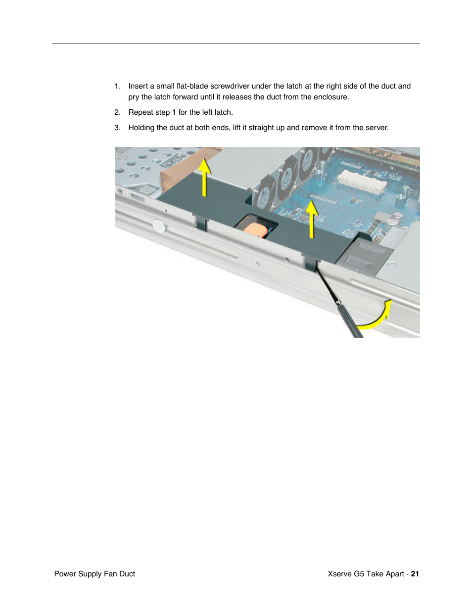 Procedure | Apple Xserve G5 User Manual | Page 23 / 94