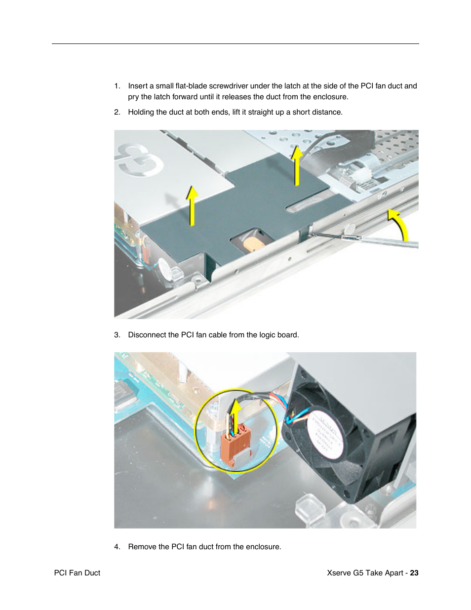 Procedure | Apple Xserve G5 User Manual | Page 25 / 94