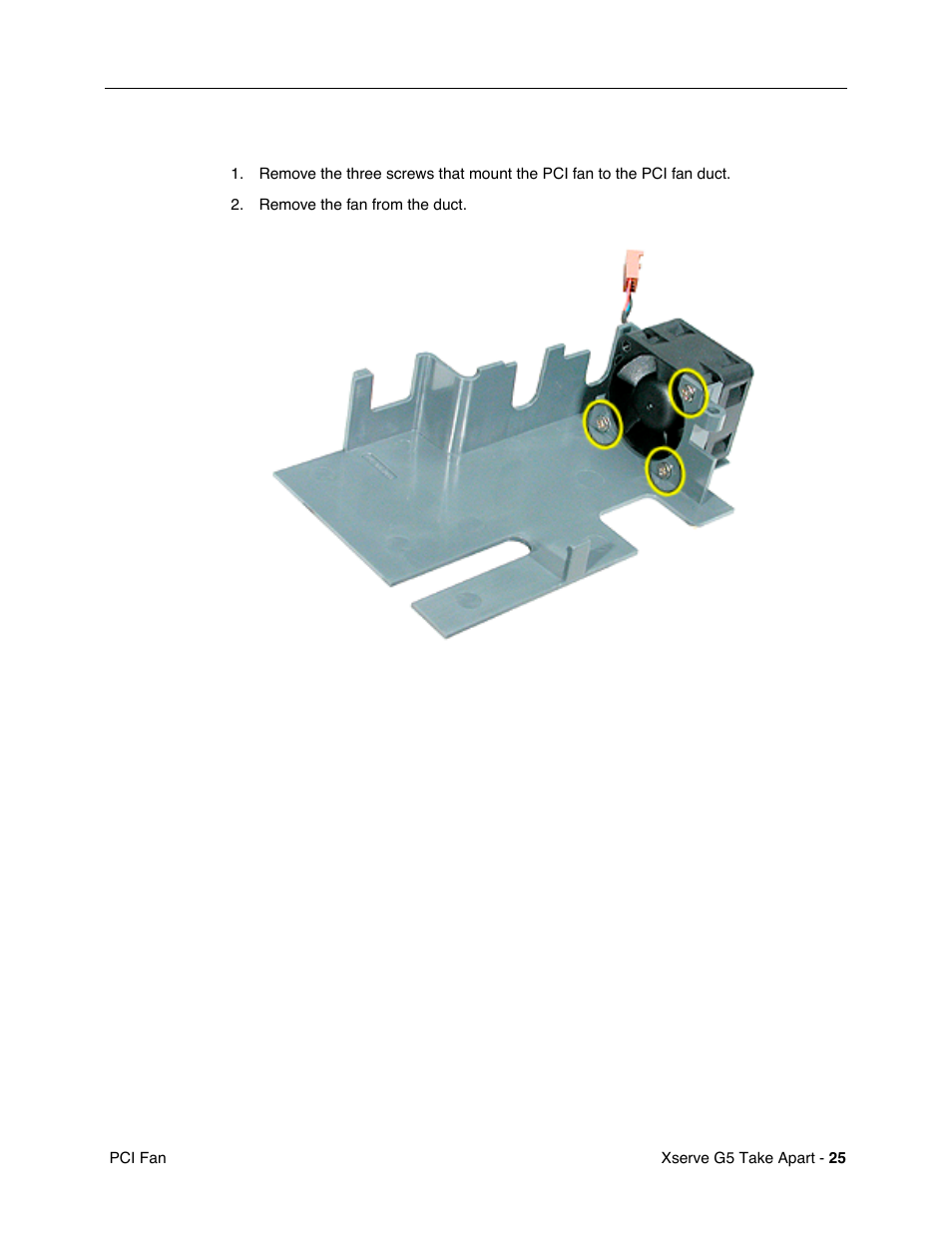 Procedure | Apple Xserve G5 User Manual | Page 27 / 94