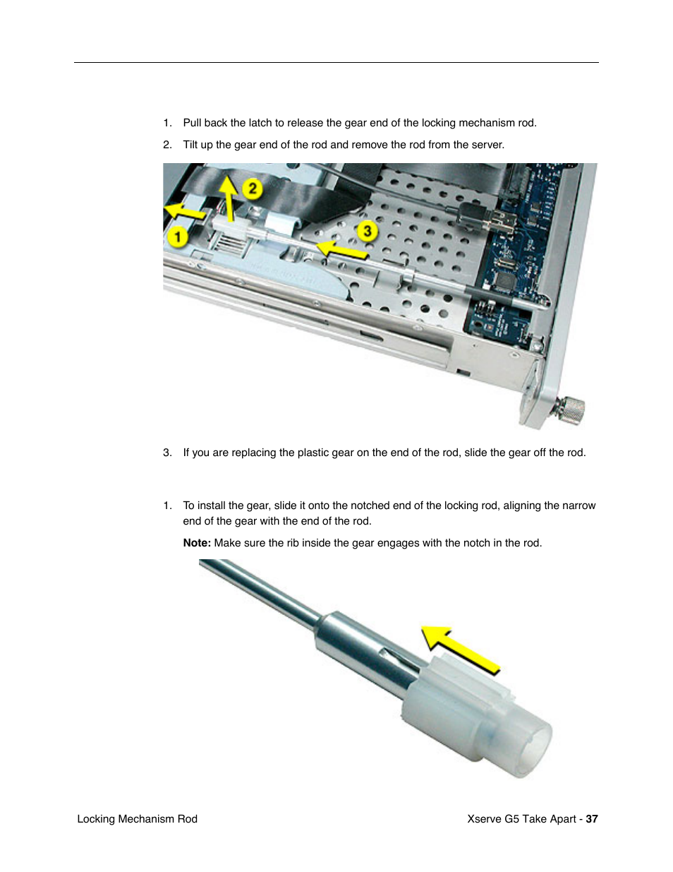 Procedure, Replacement procedure | Apple Xserve G5 User Manual | Page 39 / 94