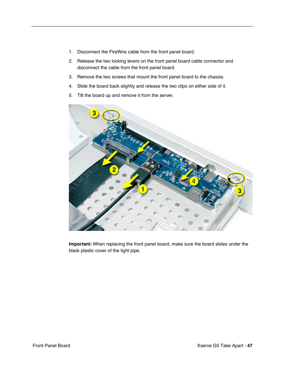 Procedure | Apple Xserve G5 User Manual | Page 49 / 94