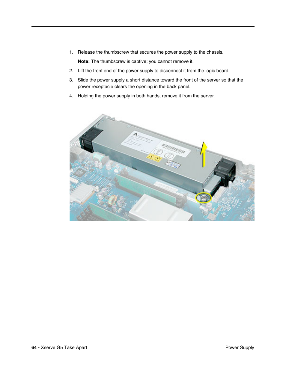 Procedure | Apple Xserve G5 User Manual | Page 66 / 94