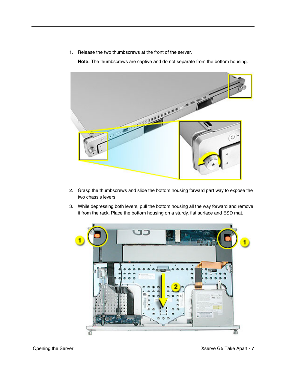 Procedure | Apple Xserve G5 User Manual | Page 9 / 94