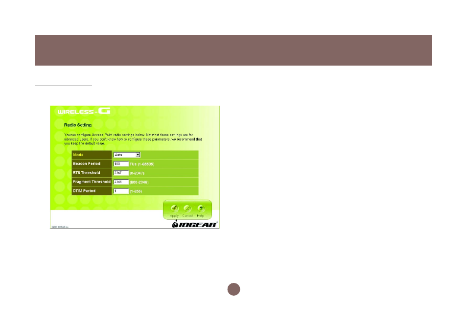 Configuration utility | IOGear GWA502 Manual User Manual | Page 45 / 72