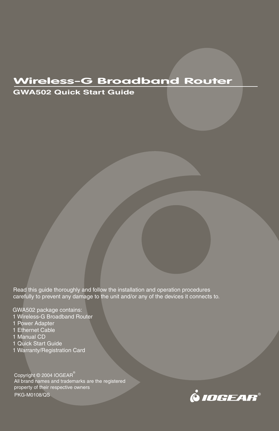 IOGear GWA502 Quick Start User Manual | 10 pages