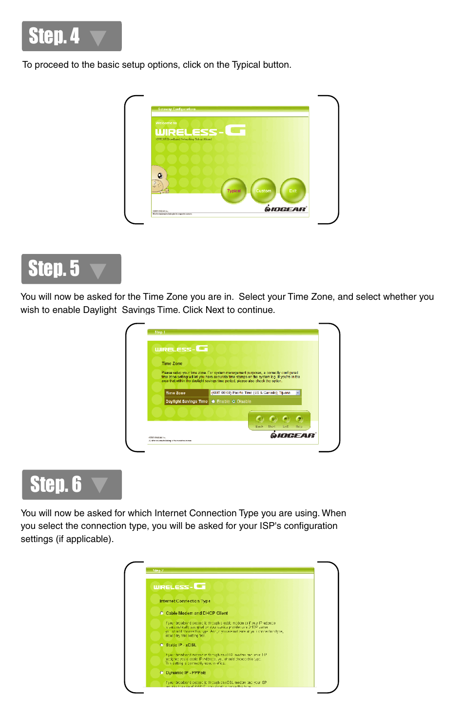Step. 6, Step. 5 step. 4 | IOGear GWA502 Quick Start User Manual | Page 4 / 10