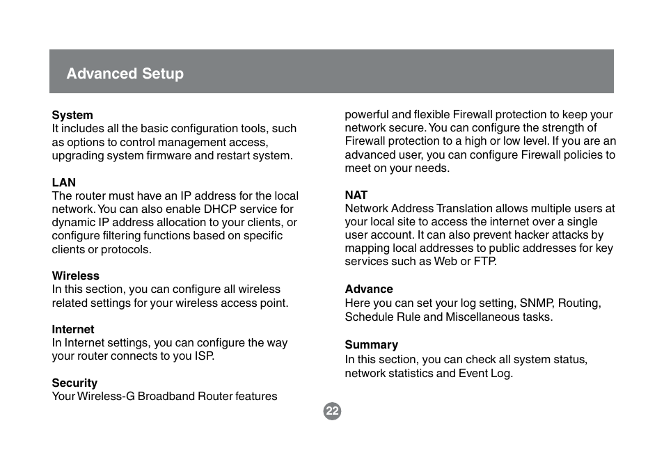 Advanced setup | IOGear GWA504 Manual User Manual | Page 25 / 85