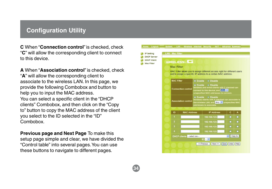 Configuration utility | IOGear GWA504 Manual User Manual | Page 37 / 85